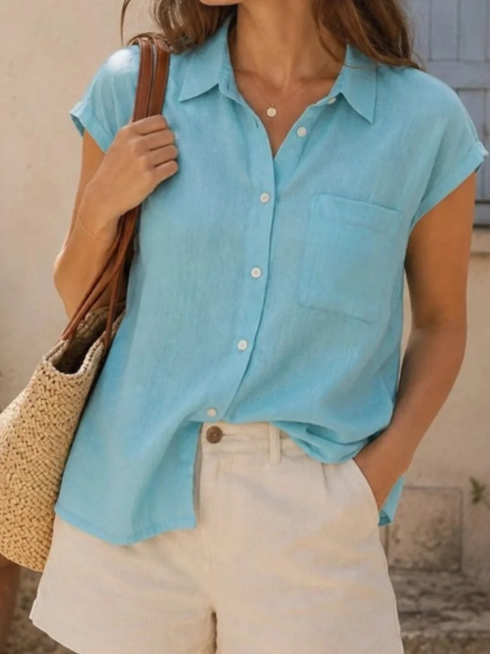 Orvis Sky Blue Button Down Shirt